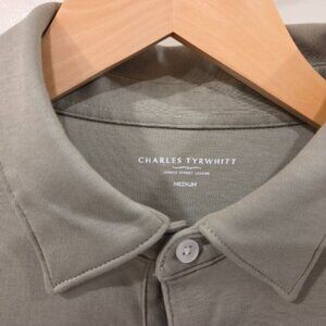 Charles Tyrwhitt Men's Olive Green Polo Shirt (M)
